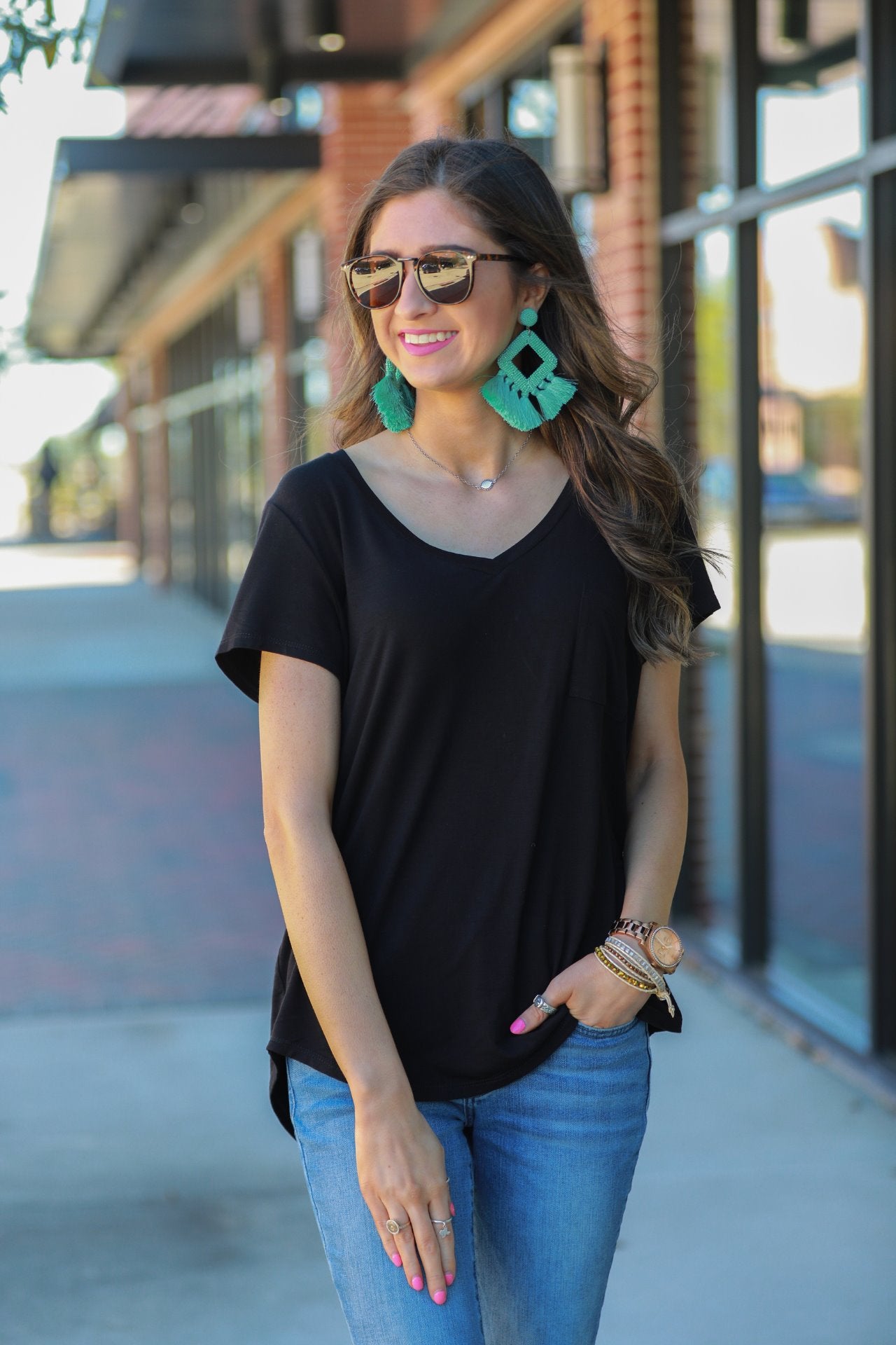 Jess Lea Basic Pocket Tee