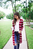 Amber Lightweight Striped Cardigan- PREORDER