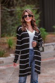 PREORDER-Amber Lightweight Striped Cardigan