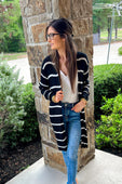 PREORDER-Amber Lightweight Striped Cardigan