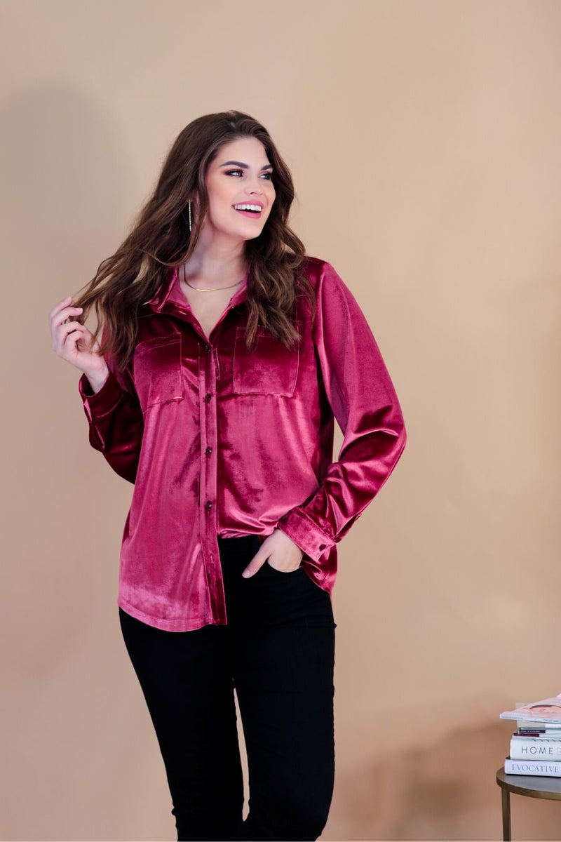 Classically Chic Velvet Top by Jess Lea Boutique