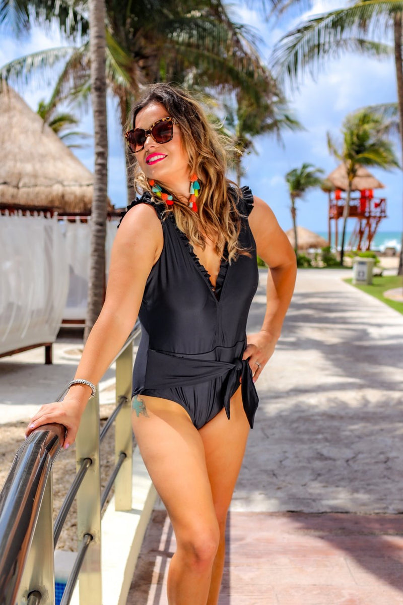 Cabana Life Ruffle Tie Swimsuit Jess Lea Boutique
