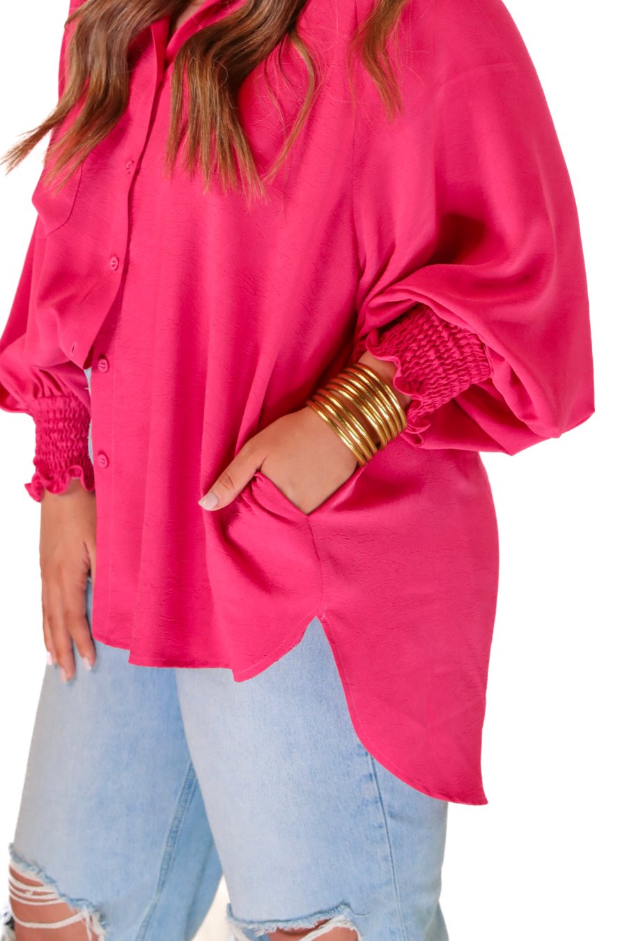 PREORDER-Carter Solid Smocked Top