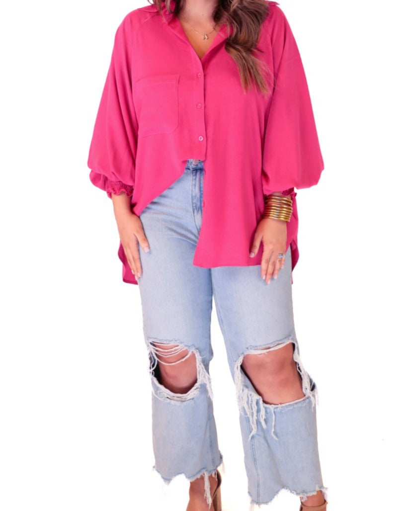 PREORDER-Carter Solid Smocked Top