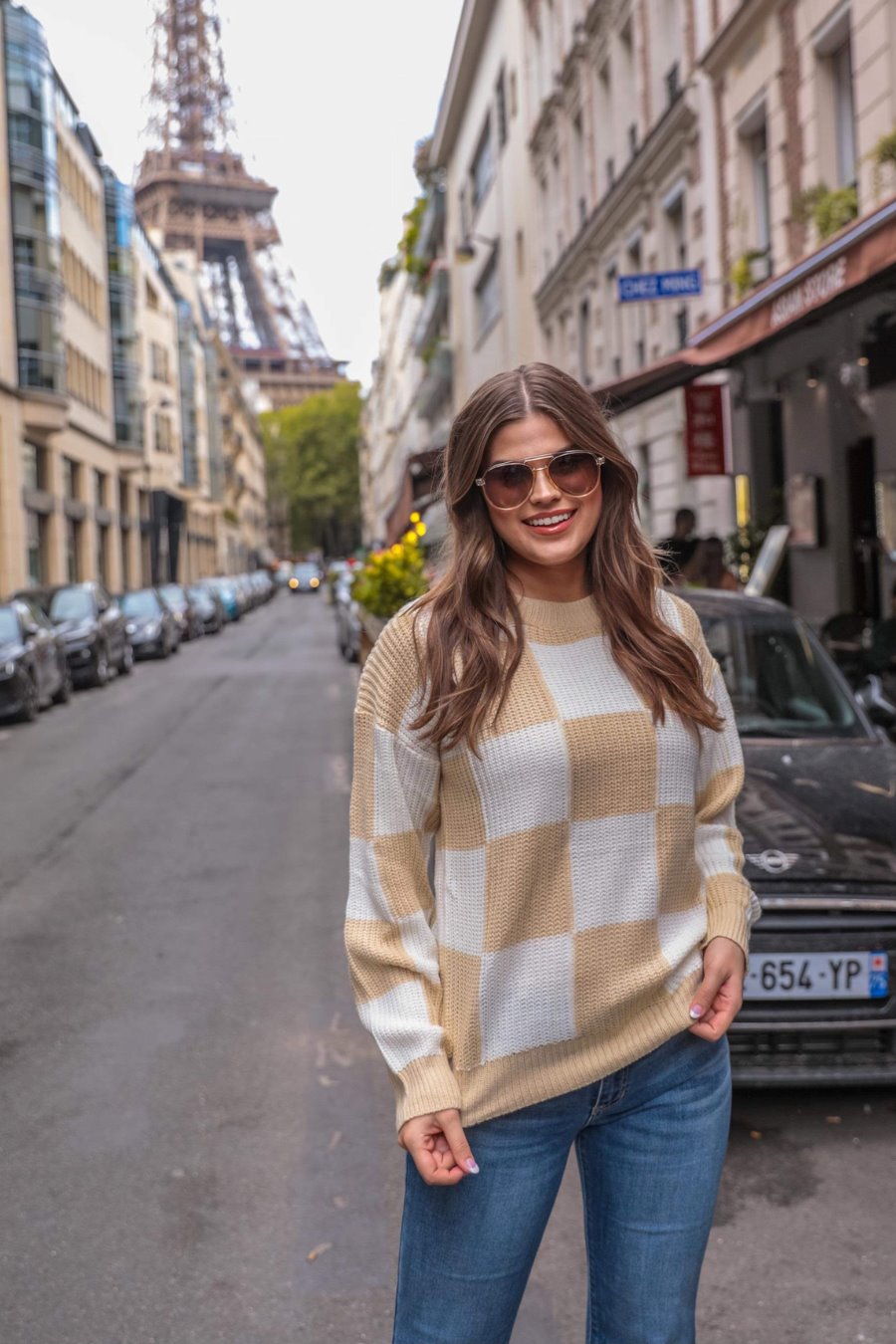 PREORDER-Check Yes Checkered Sweater