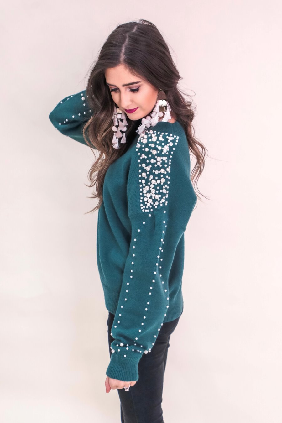 PREORDER-Demi Pearl Sweater