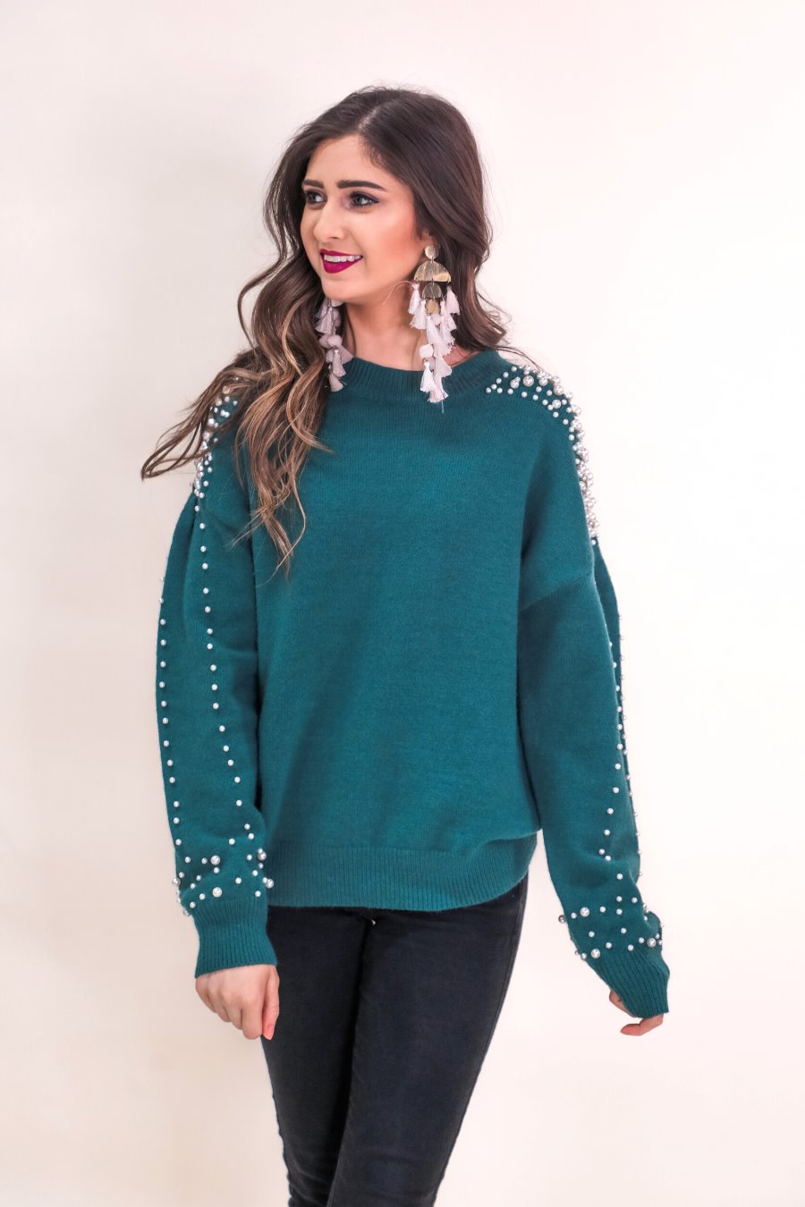 PREORDER-Demi Pearl Sweater