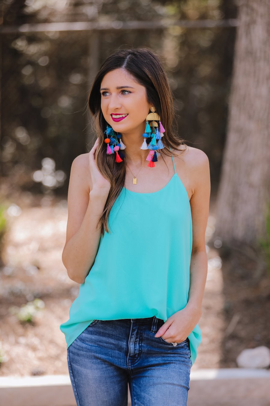 Leah Woven Cami - Jess Lea Boutique