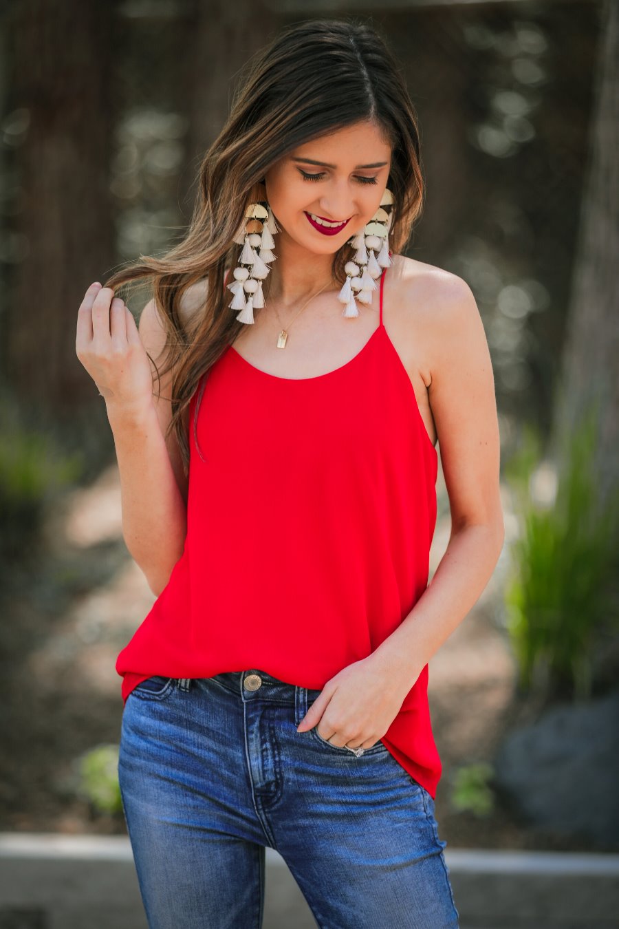 Leah Woven Cami - Jess Lea Boutique