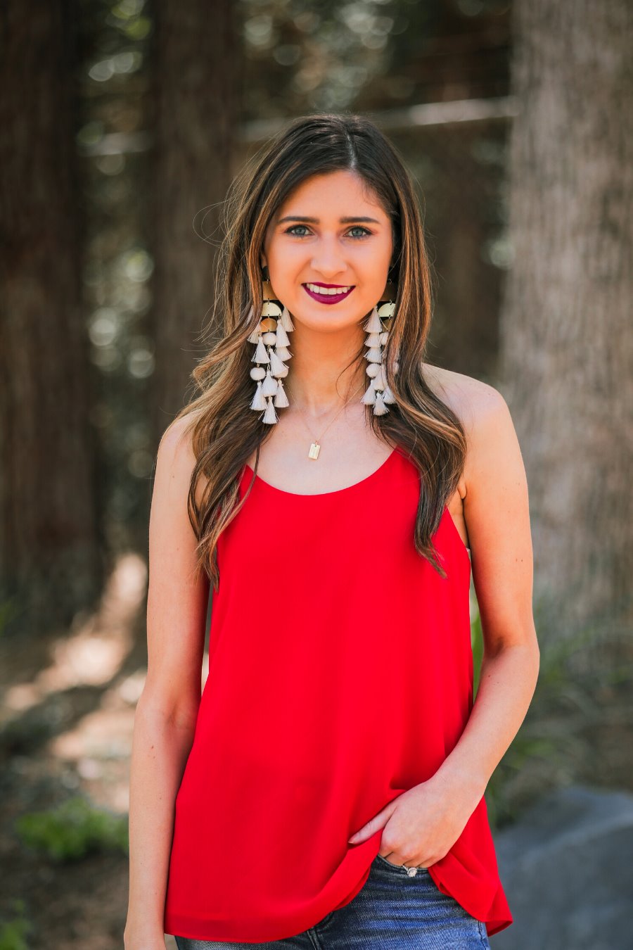 Leah Woven Cami - Jess Lea Boutique