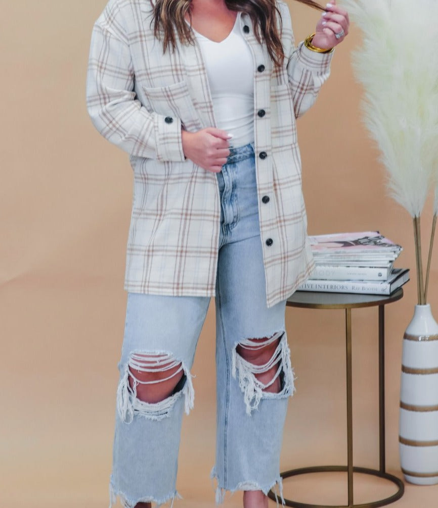 PREORDER-Madden Plaid Shacket