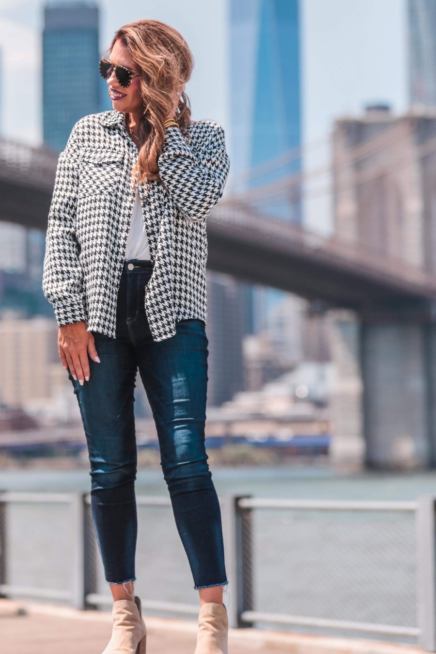 PREORDER-Sonoma Houndstooth Shacket