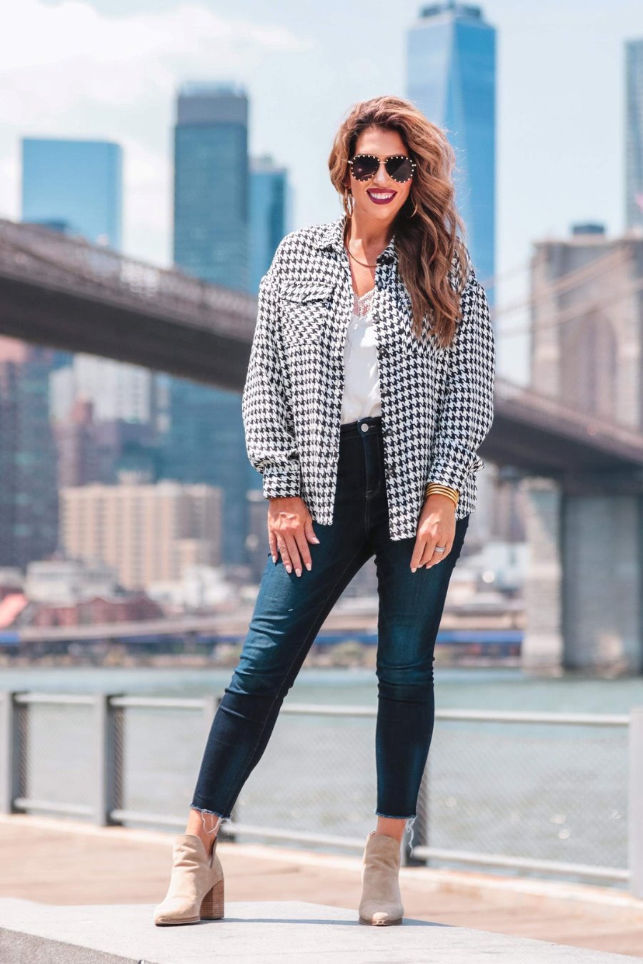PREORDER-Sonoma Houndstooth Shacket