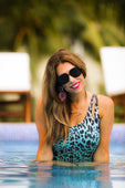 Tahiti Travels Turquoise Swimsuit - Jess Lea Boutique