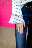Riley Ruffle Sleeve Top - Jess Lea Boutique