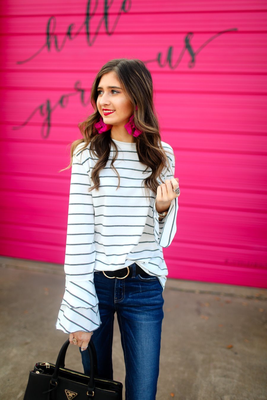 Riley Ruffle Sleeve Top - Jess Lea Boutique