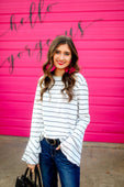 Riley Ruffle Sleeve Top - Jess Lea Boutique