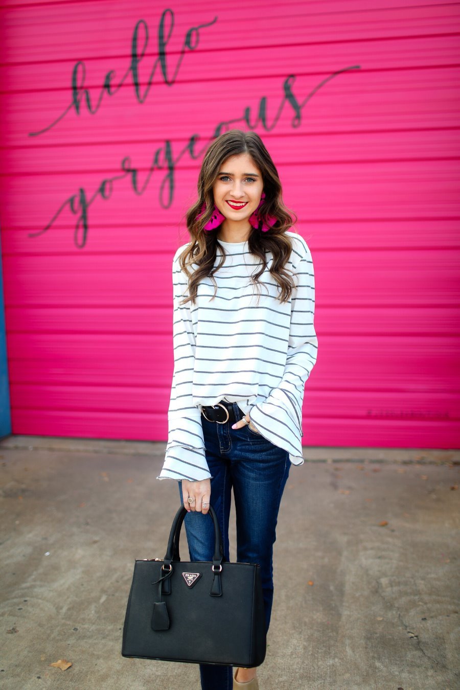 Riley Ruffle Sleeve Top - Jess Lea Boutique
