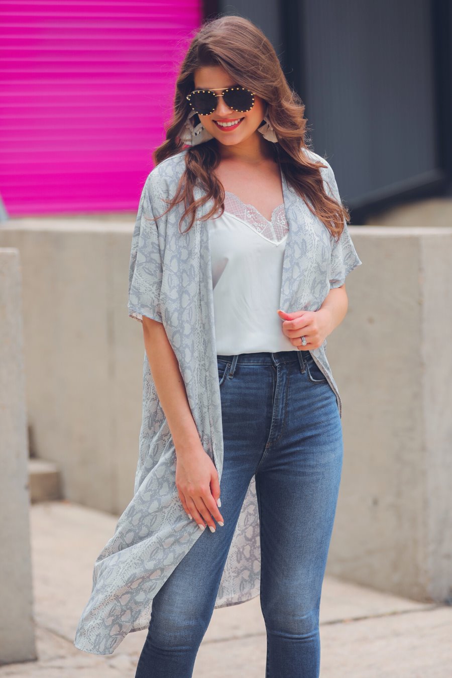 Sadie Snake Kimono - Jess Lea Boutique