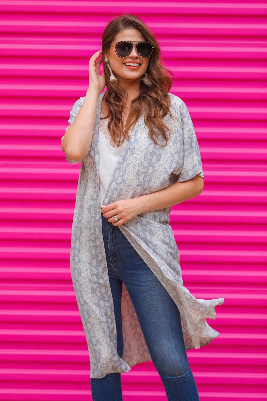 Sadie Snake Kimono - Jess Lea Boutique
