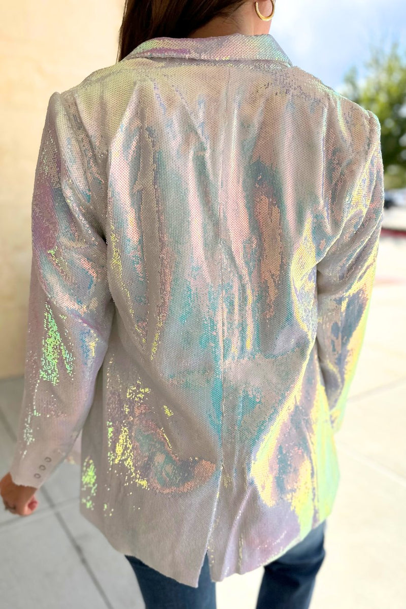 The Party Is Here Sequin Blazer
