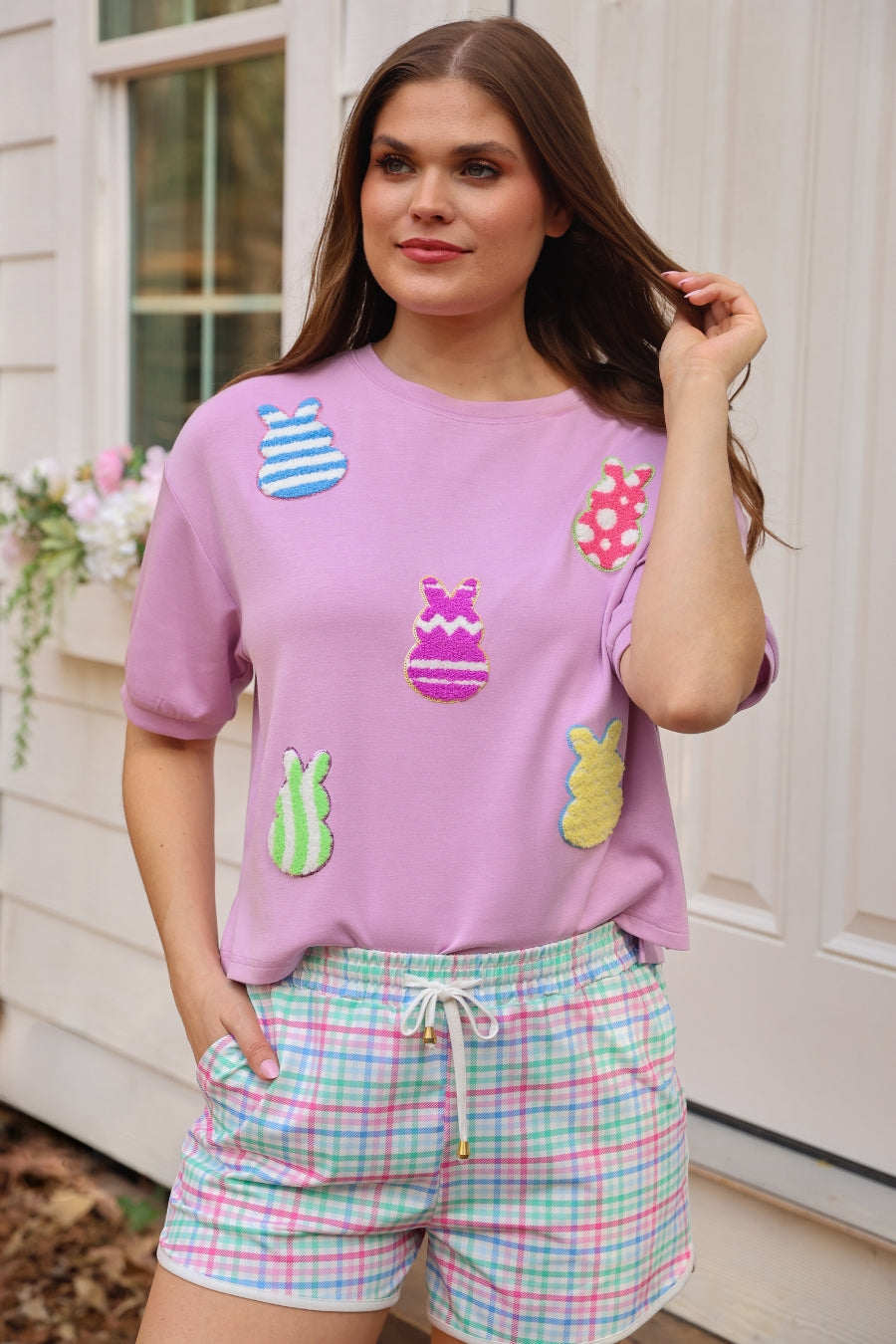 Calling My Peeps Chenille Top