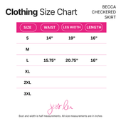 Becca Checkered Denim Skirt - Jess Lea Boutique