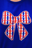 Gingham Glory Bow Luxe Tee