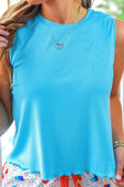 Banks Basic Lettuce Tank- Pool Blue
