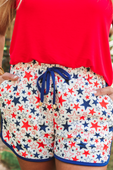 PREORDER-Oh My Stars Drawstring Everyday Shorts - Jess Lea Boutique