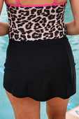 Walk On The Beach Skirt Coverup- Black