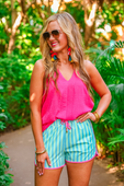 PREORDER-Seaside Stripes Everyday Shorts - Jess Lea Boutique