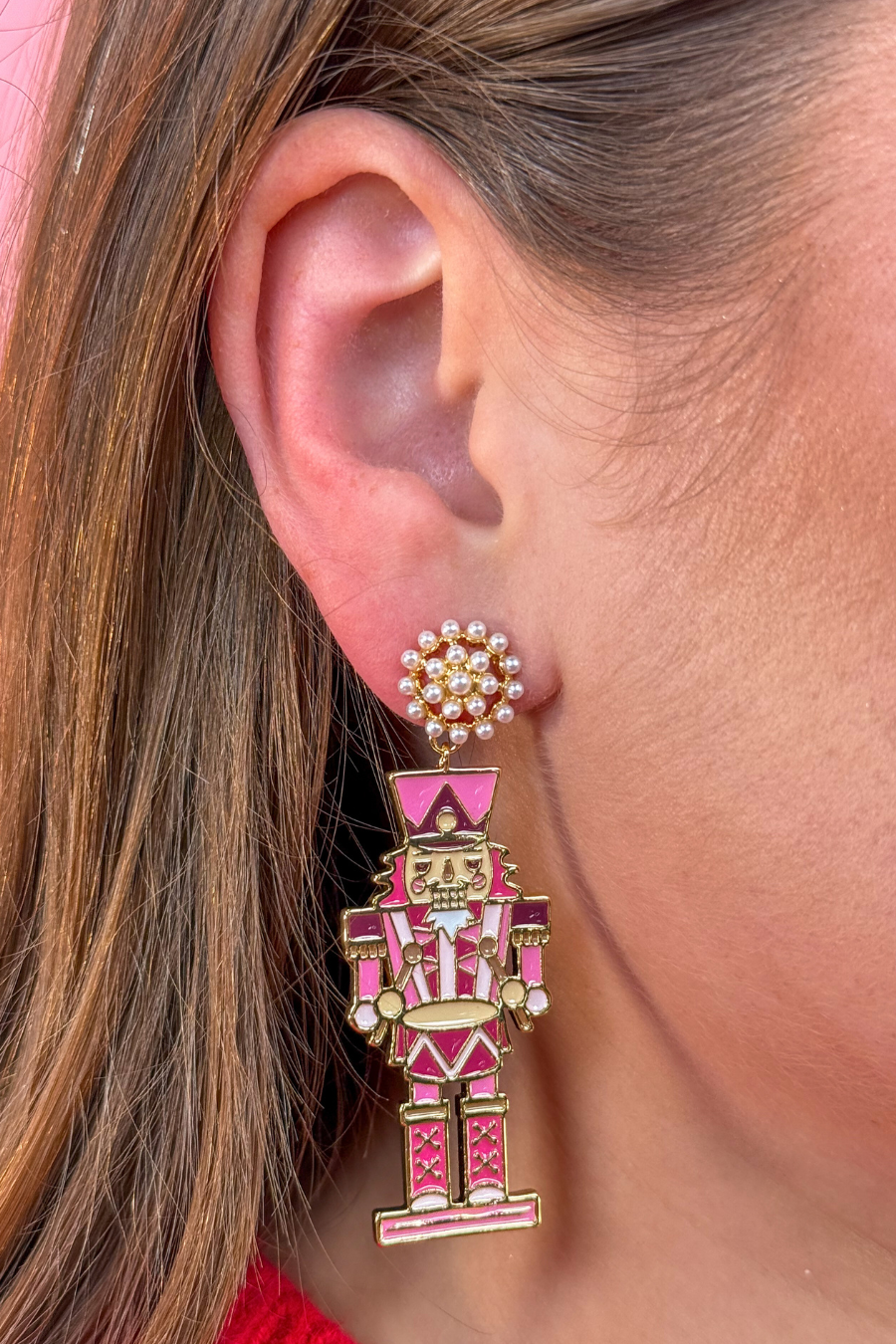 Pink Nutcracker Vibes Earrings