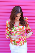 PREORDER-Flirty Forecast Wrap Top - Jess Lea Boutique