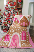 PREORDER- Whimsical Gingerbread House Blanket - Jess Lea Boutique