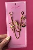 Bows & Chains Shoe Charm Set - Jess Lea Boutique