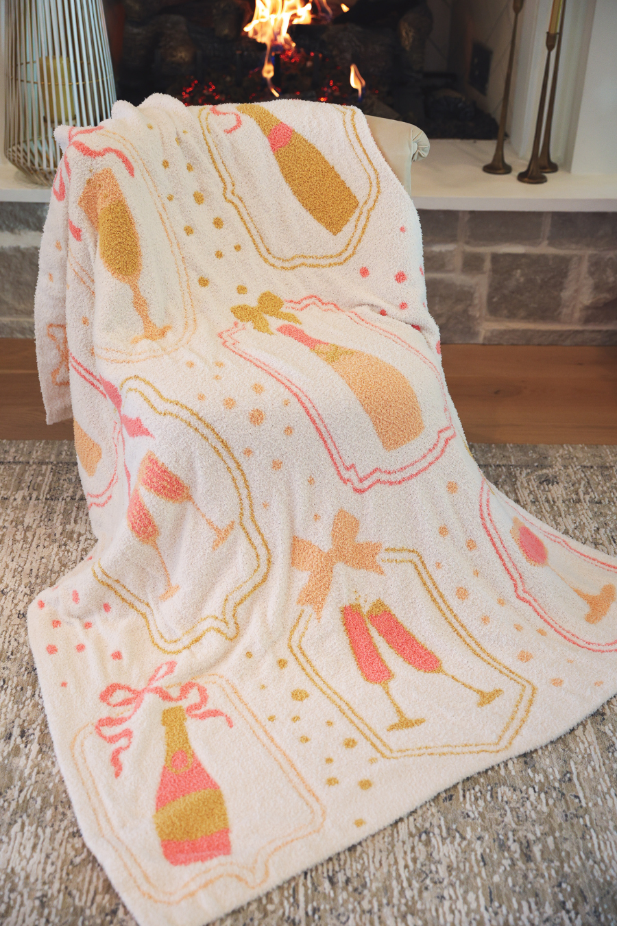 PREORDER-Bows & Bubbly Blanket - Jess Lea Boutique