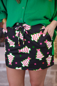 PREORDER- Bow Christmas Treat Skort - Jess Lea Boutique