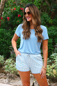 PREORDER-Springtime Gingham Everyday Shorts - Jess Lea Boutique