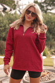 Miley Quarter Zip Pullover - Jess Lea Boutique