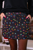 Christmas Lights Skort