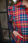 PREORDER- Patterned In Plaid Puffer Vest - Jess Lea Boutique