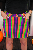 PREORDER Spooky Nova Striped Denim Skirt - Jess Lea Boutique