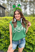 Lucky Charm Tinsel Sweater Vest - Jess Lea Boutique