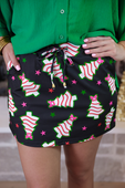 PREORDER- Bow Christmas Treat Skort - Jess Lea Boutique