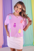 Calling My Peeps Chenille Top - Jess Lea Boutique