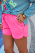 PREORDER-Solid Neon Pink Everyday Shorts - Jess Lea Boutique