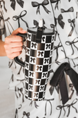 Bow Chic Checkered Sleek Tumbler