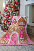 PREORDER- Whimsical Gingerbread House Blanket - Jess Lea Boutique
