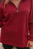 Miley Quarter Zip Pullover - Jess Lea Boutique